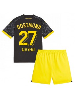 Borussia Dortmund Karim Adeyemi #27 Replika Borta Kläder Barn 2023-24 Kortärmad (+ byxor)